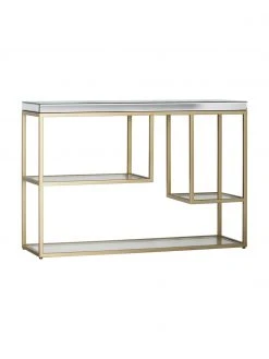 Console avec plateau en verre Pippard, larg. 120 x haut. 82 cm