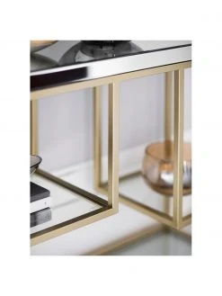 Console avec plateau en verre Pippard, larg. 120 x haut. 82 cm -Entrée & couloir Soldes Console avec plateau en verre Pippard 4