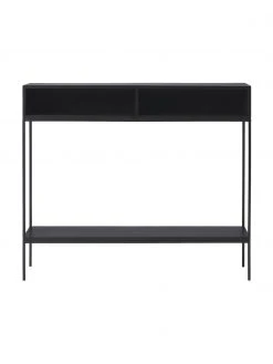 Westwing Collection Console en bois massif &agrave; compartiments ouverts Lyle, larg. 105 x haut. 89 cm -Entrée & couloir Soldes Console en bois massif a compartiments ouverts Lyle 3