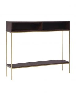 Westwing Collection Console en bois massif à compartiments ouverts Lyle, larg. 105 x haut. 89 cm