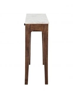 Bloomingville Console en manguier avec plateau en marbre Hauge, larg. 79 x haut. 76 cm -Entrée & couloir Soldes Console en manguier avec plateau en marbre Hauge 5