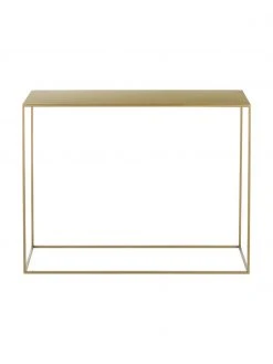 Console en m&eacute;tal laitonn&eacute; Tensio, larg. 100 x prof. 35 cm -Entrée & couloir Soldes Console en metal laitonne Tensio 3