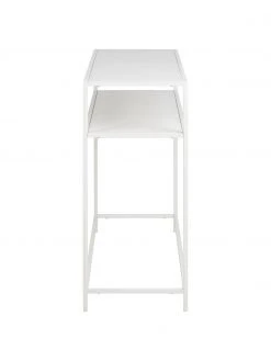 Westwing Collection Console industrielle en métal blanc avec tablette Neptun, larg. 100 x haut. 79 cm -Entrée & couloir Soldes Console industrielle en metal blanc avec tablette Neptun 3