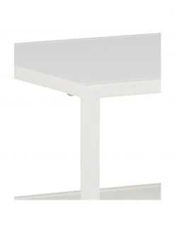 Westwing Collection Console industrielle en métal blanc avec tablette Neptun, larg. 100 x haut. 79 cm -Entrée & couloir Soldes Console industrielle en metal blanc avec tablette Neptun 4