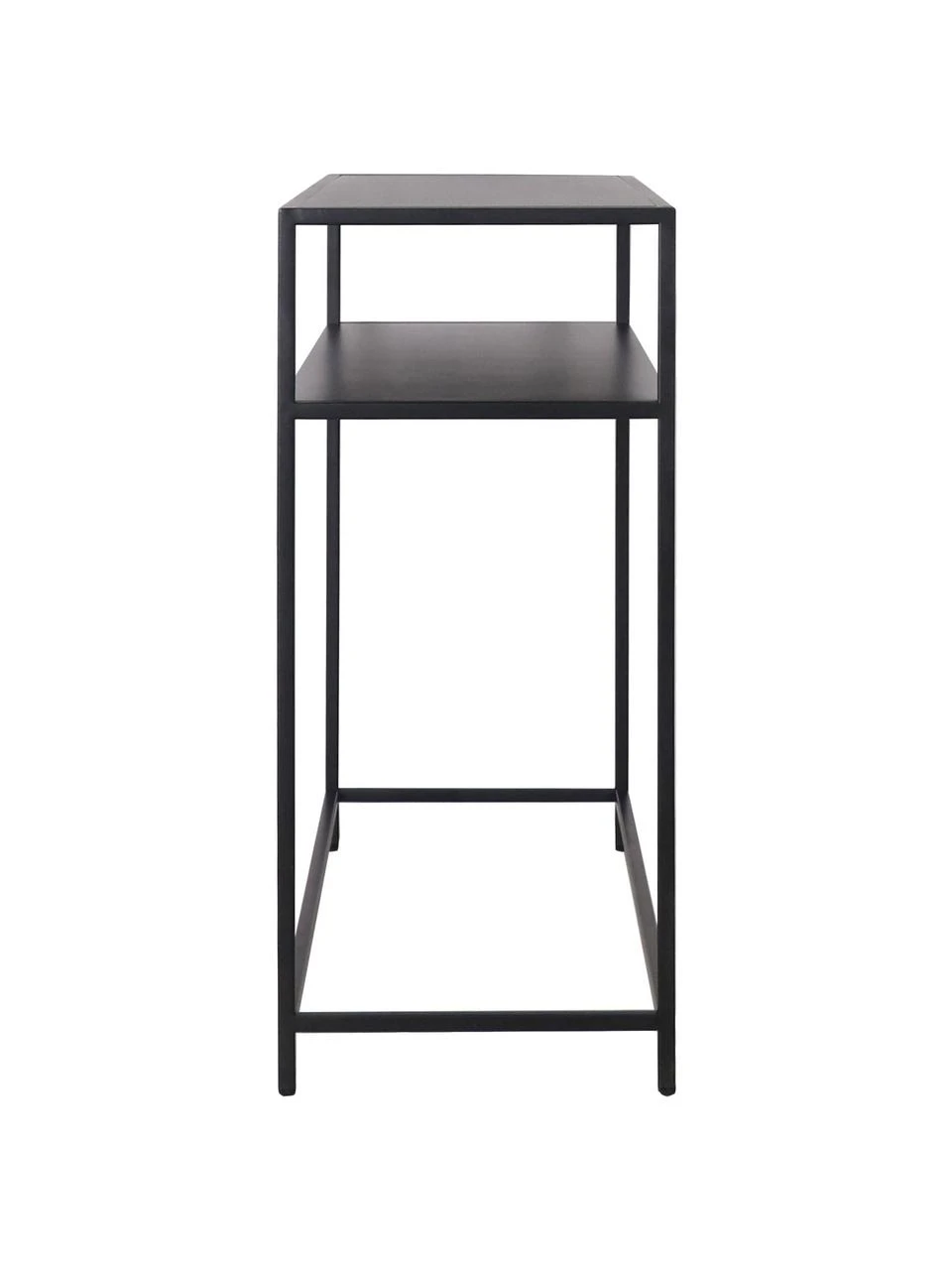 Westwing Collection Console industrielle en métal noir avec tablette Neptun, larg. 100 x haut. 79 cm 6 Westwing Collection Console industrielle en métal noir avec tablette Neptun, larg. 100 x haut. 79 cm – Image 6