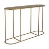 Dutchbone Console métal finition dorée Zodiac, larg. 121 x prof. 31 cm
