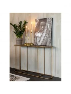 Dutchbone Console métal finition dorée Zodiac, larg. 121 x prof. 31 cm -Entrée & couloir Soldes Console metal finition doree Zodiac 3