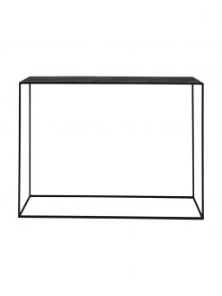 Console noire en m&eacute;tal Expo, larg. 110 x prof. 25 cm -Entrée & couloir Soldes Console noire en metal Expo 3