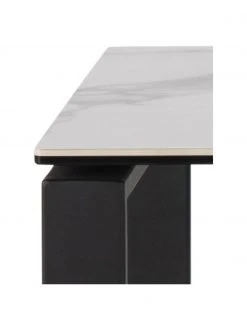 Console plateau en céramique blanc Katrine, larg. 110 x haut. 76 cm -Entrée & couloir Soldes Console plateau en ceramique blanc Katrine 4