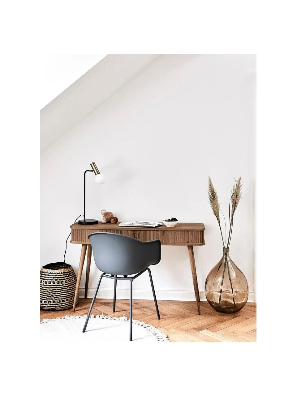 Zuiver Console rétro en bois avec rangement Barbier, larg. 120 x prof. 35 cm 2 Zuiver Console rétro en bois avec rangement Barbier, larg. 120 x prof. 35 cm – Image 2