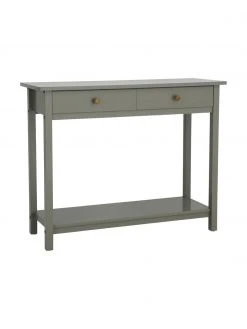 Console rustique bois vert Ditti, larg. 104 x haut. 83 cm