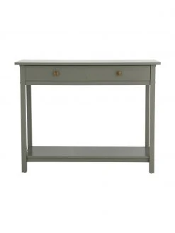 Console rustique bois vert Ditti, larg. 104 x haut. 83 cm -Entrée & couloir Soldes Console rustique bois vert Ditti 3