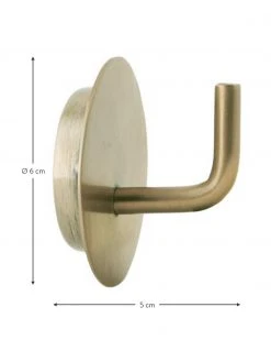 House Doctor Crochets muraux en métal doré Lema, 2 pièces, Ø 4 x prof. 3 cm -Entrée & couloir Soldes Crochets muraux en metal dore Lema 2 pieces 2