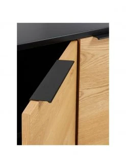 Enfilade avec portes plaquées chêne Stellar, larg. 165 x haut. 80 cm -Entrée & couloir Soldes Enfilade avec portes plaquees chene Stellar 4