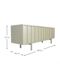 HKliving Enfilade beige Pebble, larg. 160 x haut. 55 cm -Entrée & couloir Soldes Enfilade beige Pebble 2