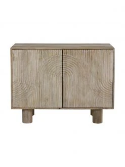 Enfilade bois de manguier massif Tess, larg. 100 x haut. 75 cm -Entrée & couloir Soldes Enfilade bois de manguier massif Tess 3