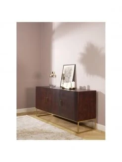 Westwing Collection Enfilade bois massif Lyle, larg. 150 x prof. 72 cm -Entrée & couloir Soldes Enfilade bois massif Lyle 2