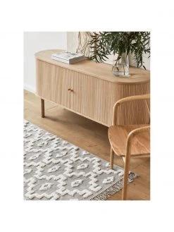 Westwing Collection Enfilade en bois clair avec portes coulissantes Calary, larg. 160 x haut. 75 cm 8 Westwing Collection Enfilade en bois clair avec portes coulissantes Calary, larg. 160 x haut. 75 cm -Entrée & couloir Soldes Enfilade en bois clair avec portes coulissantes Calary 2