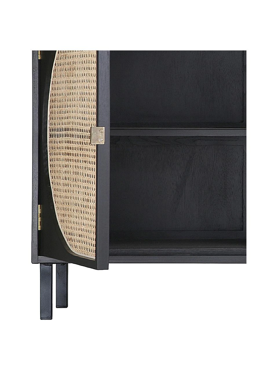 HKliving Enfilade en cannage artisanal Lizzie, larg. 160 x haut. 81 cm 6 HKliving Enfilade en cannage artisanal Lizzie, larg. 160 x haut. 81 cm – Image 6