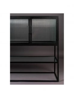 Dutchbone Enfilade métal noir Boli, larg. 150 x haut. 90 cm -Entrée & couloir Soldes Enfilade metal noir Boli 4