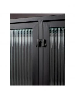 Dutchbone Enfilade métal noir Boli, larg. 150 x haut. 90 cm -Entrée & couloir Soldes Enfilade metal noir Boli 5