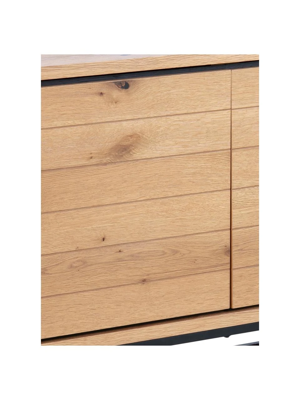 Enfilade plaquée bois de chêne Dalarna, larg. 197 x haut. 76 cm 6 Enfilade plaquée bois de chêne Dalarna, larg. 197 x haut. 76 cm – Image 6