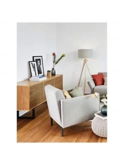 Woodman Enfilade rétro plaquée chêne Camden, larg. 175 x haut. 75 cm -Entrée & couloir Soldes Enfilade retro plaquee chene Camden 4