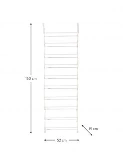 Étagère à chaussures murale blanche Skoforvaring, larg. 52 x haut. 160 cm -Entrée & couloir Soldes Etagere a chaussures murale blanche Skoforvaring 2