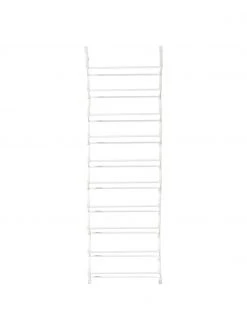 Étagère à chaussures murale blanche Skoforvaring, larg. 52 x haut. 160 cm -Entrée & couloir Soldes Etagere a chaussures murale blanche Skoforvaring 3