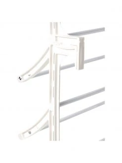 Étagère à chaussures murale blanche Skoforvaring, larg. 52 x haut. 160 cm -Entrée & couloir Soldes Etagere a chaussures murale blanche Skoforvaring 5