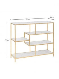 Étagère aspect marbre Aruba, larg. 110 x haut. 90 cm -Entrée & couloir Soldes Etagere aspect marbre Aruba 2