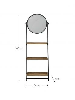 Étagère avec miroir Picoli, larg. 54 x haut. 160 cm 6 Étagère avec miroir Picoli, larg. 54 x haut. 160 cm -Entrée & couloir Soldes Etagere avec miroir Picoli 2
