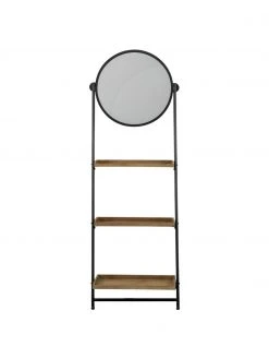 Étagère avec miroir Picoli, larg. 54 x haut. 160 cm