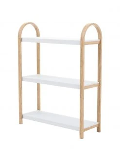 Umbra Étagère en métal avec cadre en bois Bellwood, larg. 72 x haut. 90 cm