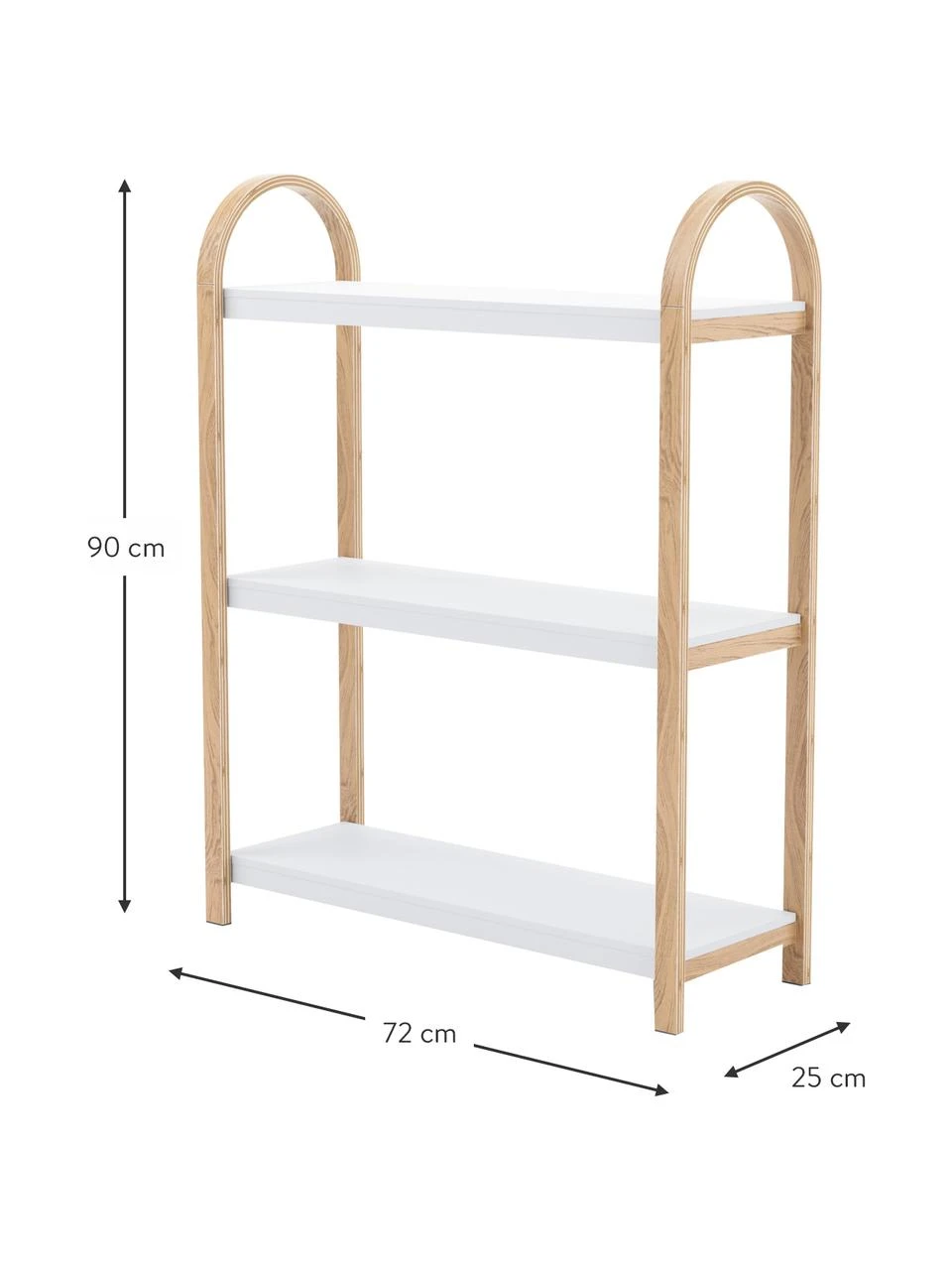 Umbra Étagère en métal avec cadre en bois Bellwood, larg. 72 x haut. 90 cm 4 Umbra Étagère en métal avec cadre en bois Bellwood, larg. 72 x haut. 90 cm – Image 4