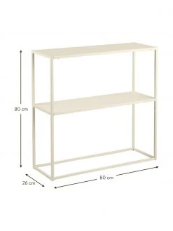 Westwing Collection Étagère industrielle en métal beige avec tablette Neptun, larg. 80 x haut. 80 cm 10 Westwing Collection Étagère industrielle en métal beige avec tablette Neptun, larg. 80 x haut. 80 cm -Entrée & couloir Soldes Etagere industrielle en metal beige avec tablette Neptun 4