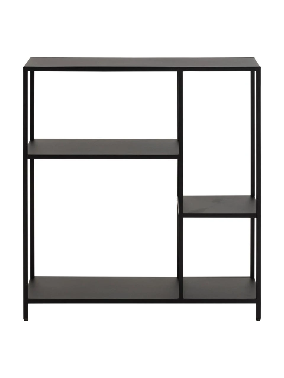 Westwing Collection Étagère industrielle en métal noir avec espaces de rangement Neptun, larg. 80 x haut. 86 cm 5 Westwing Collection Étagère industrielle en métal noir avec espaces de rangement Neptun, larg. 80 x haut. 86 cm – Image 5