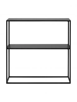 Westwing Collection Étagère industrielle en métal noir avec tablette Neptun, larg. 80 x haut 80 cm -Entrée & couloir Soldes Etagere industrielle en metal noir avec tablette Neptun 4