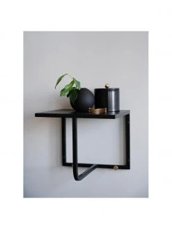 Rowico Étagère murale avec crochets métal noir Malone, larg. 32 x haut. 27 cm 9 Rowico Étagère murale avec crochets métal noir Malone, larg. 32 x haut. 27 cm -Entrée & couloir Soldes Etagere murale avec crochets metal noir Malone 4