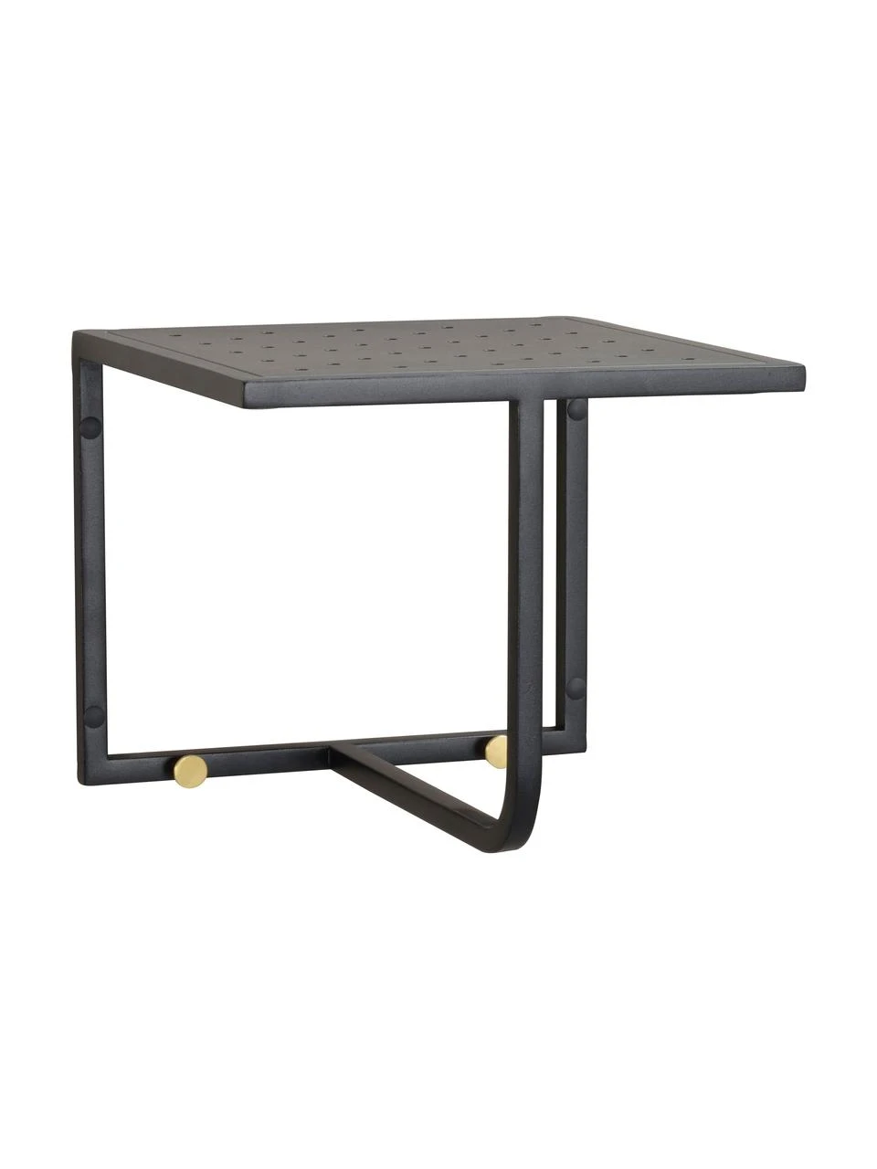 Rowico Étagère murale avec crochets métal noir Malone, larg. 32 x haut. 27 cm 1 Rowico Étagère murale avec crochets métal noir Malone, larg. 32 x haut. 27 cm