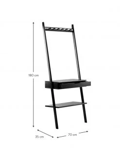 Étagère murale/échelle en bois Noble, larg. 70 x haut. 180 cm -Entrée & couloir Soldes Etagere muraleechelle en bois Noble 2