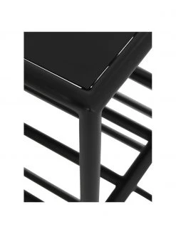 Étagère noire à chaussures Bench, larg. 65 x haut. 50 cm -Entrée & couloir Soldes Etagere noire a chaussures Bench 4