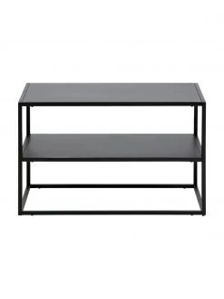 Westwing Collection Meuble à chaussures industriel métal noir Neptun, larg. 70 x haut. 45 cm -Entrée & couloir Soldes Meuble a chaussures industriel metal noir Neptun 3