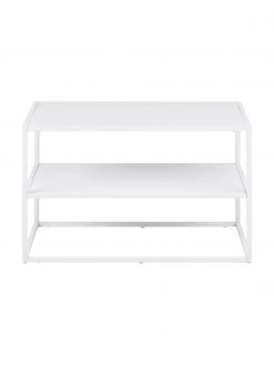 Westwing Collection Meuble &agrave; chaussures m&eacute;tal blanc Neptun, larg. 70 x haut. 45 cm -Entrée & couloir Soldes Meuble a chaussures metal blanc Neptun 3