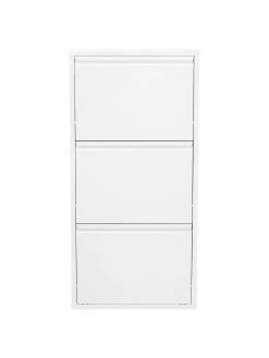 Kare Design Meuble à chaussures mural à 3 casiers rabattables Caruso, larg. 50 x haut. 103 cm -Entrée & couloir Soldes Meuble a chaussures mural a 3 casiers rabattables Caruso 15