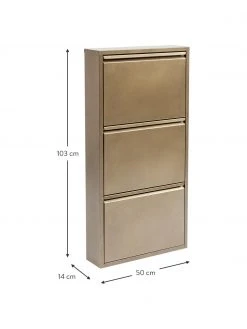 Kare Design Meuble à chaussures mural à 3 casiers rabattables Caruso, larg. 50 x haut. 103 cm 8 Kare Design Meuble à chaussures mural à 3 casiers rabattables Caruso, larg. 50 x haut. 103 cm -Entrée & couloir Soldes Meuble a chaussures mural a 3 casiers rabattables Caruso 8