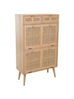 Meuble à chaussures rustique Cayetana, larg. 70 x haut. 120 cmDisponibilité limitée