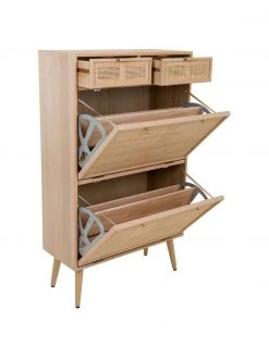 Meuble à chaussures rustique Cayetana, larg. 70 x haut. 120 cmDisponibilité limitée -Entrée & couloir Soldes Meuble a chaussures rustique Cayetana 3