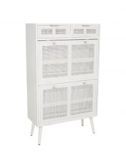 Meuble à chaussures rustique Cayetana, larg. 70 x haut. 120 cmSeulement 1 produit disponible