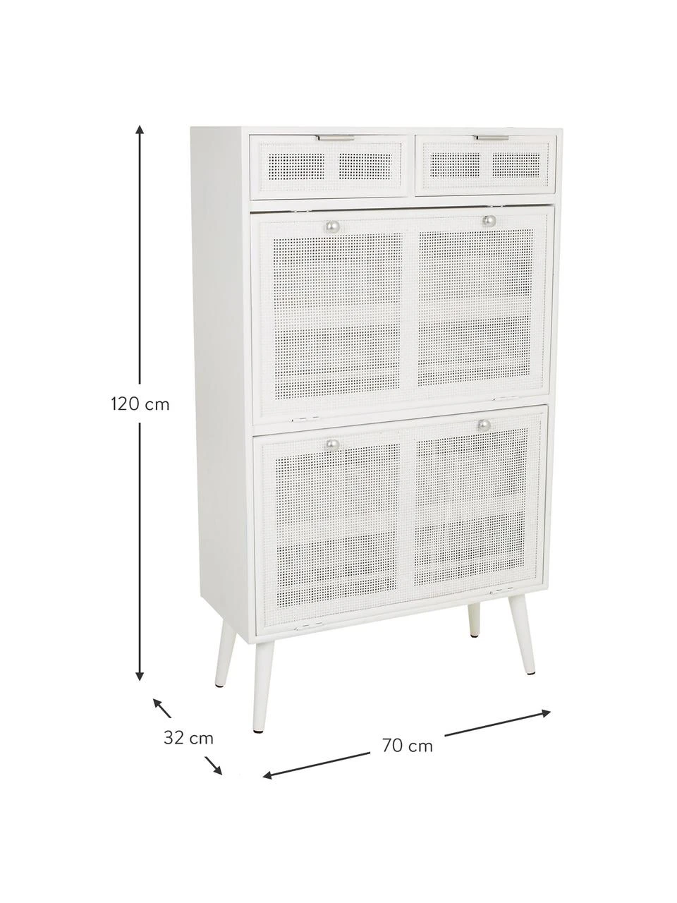 Meuble à chaussures rustique Cayetana, larg. 70 x haut. 120 cmSeulement 1 produit disponible 3 Meuble à chaussures rustique Cayetana, larg. 70 x haut. 120 cmSeulement 1 produit disponible – Image 3